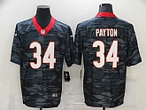 Nike Bears 34 Walter Payton Black Camo Limited Jersey Dzhi,baseball caps,new era cap wholesale,wholesale hats